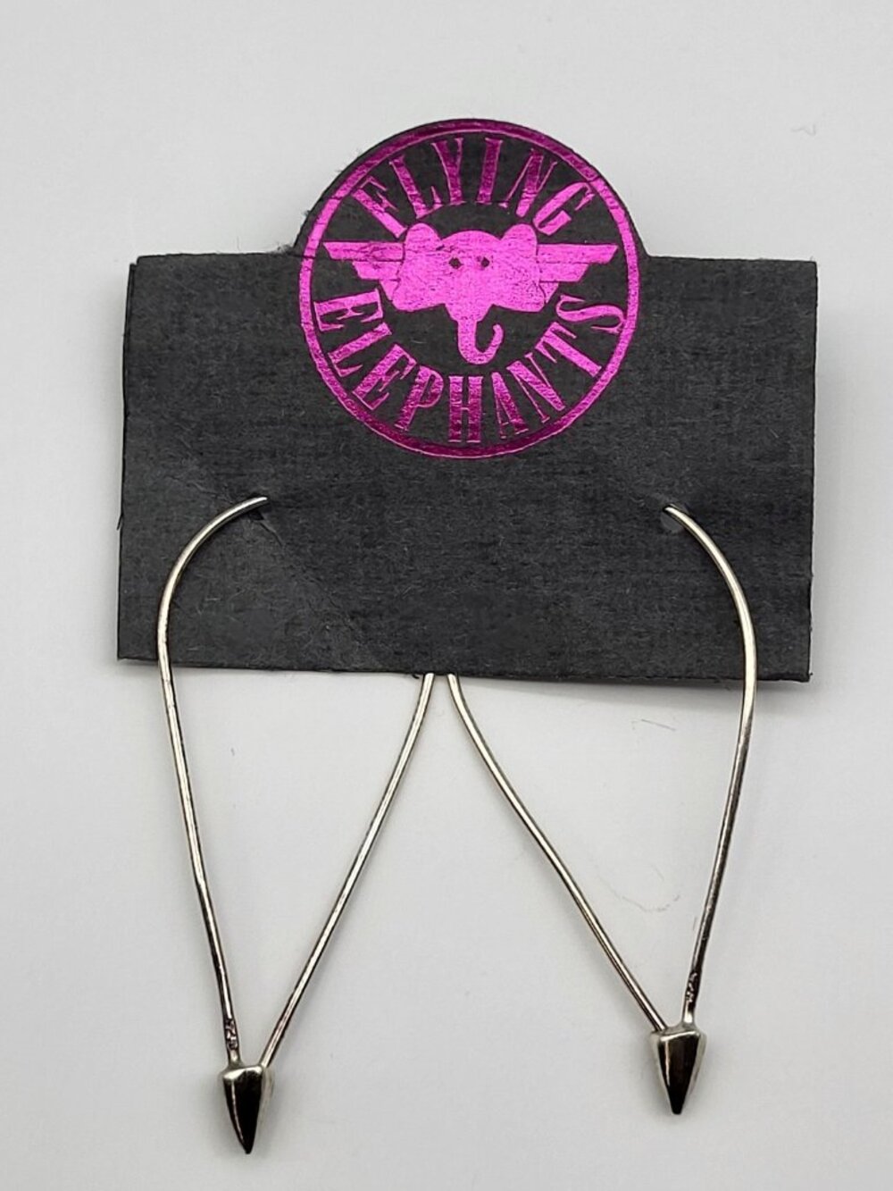 Vintage Sterling Silver Brutalist Industrial Earrings bold Festival artisan